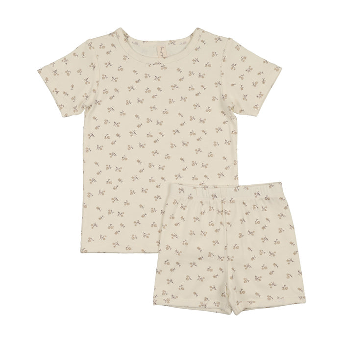 Sweet Floral Short Sleeve Lounge Set