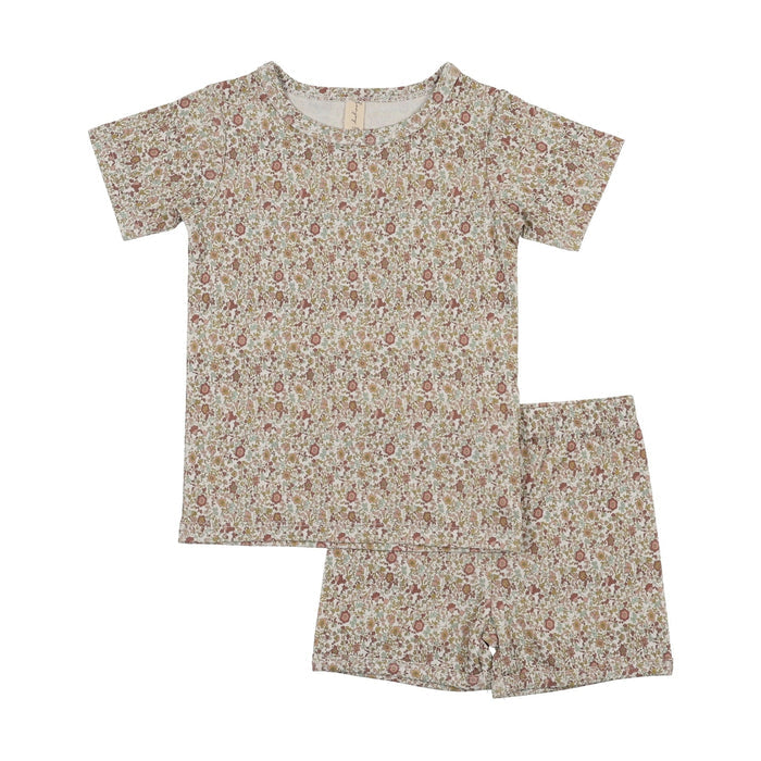 Sweet Floral Short Sleeve Lounge Set