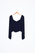 Sylvester Womens Blue Top Size 12