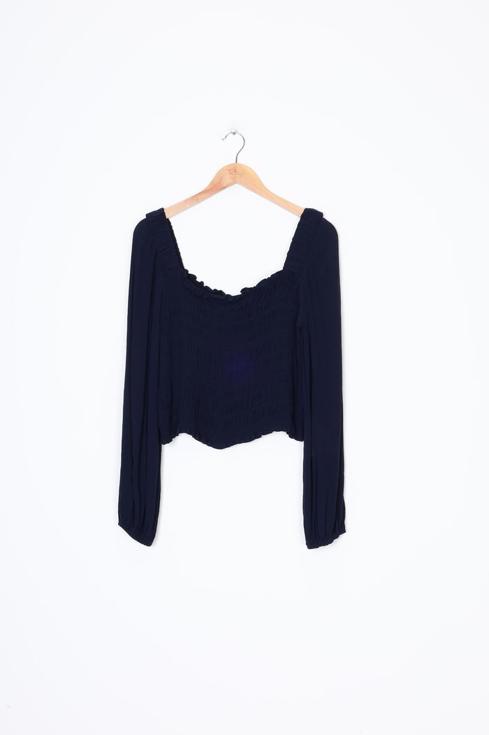 Sylvester Womens Blue Top Size 12
