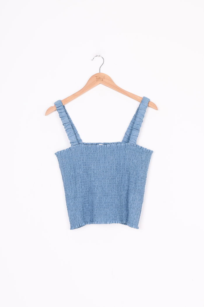 Sylvester Womens Blue Top Size 12