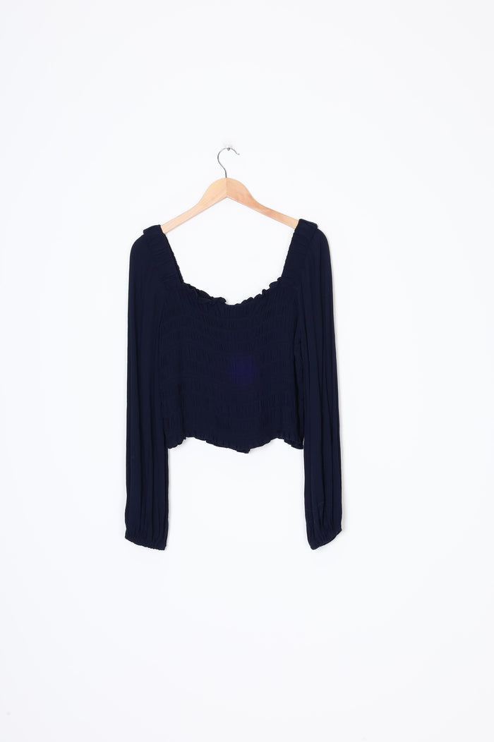 Sylvester Womens Blue Top Size 12