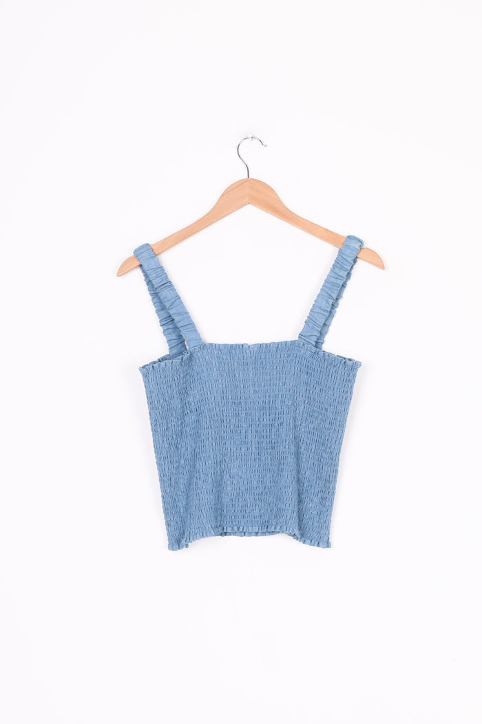 Sylvester Womens Blue Top Size 12
