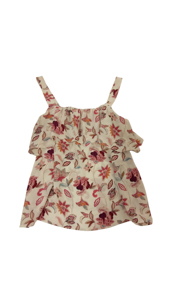 Tank: White/Flowers