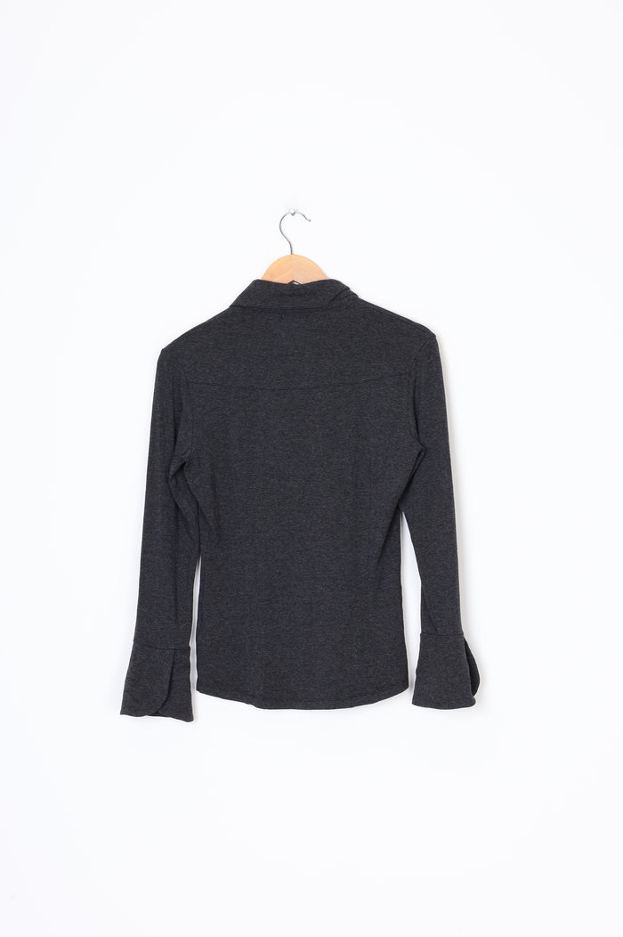 Taylor Womens Grey Top Size M