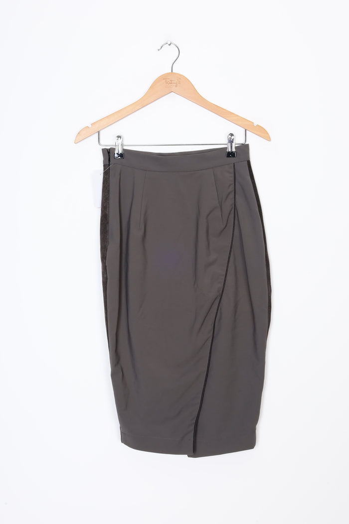 Taylor Womens Khaki Skirt Size S