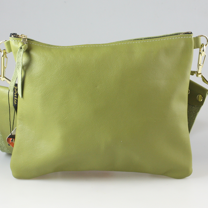 The Classic Taylor Crossbody: Vanilla / 9"x7.5" / Matching Leather Strap