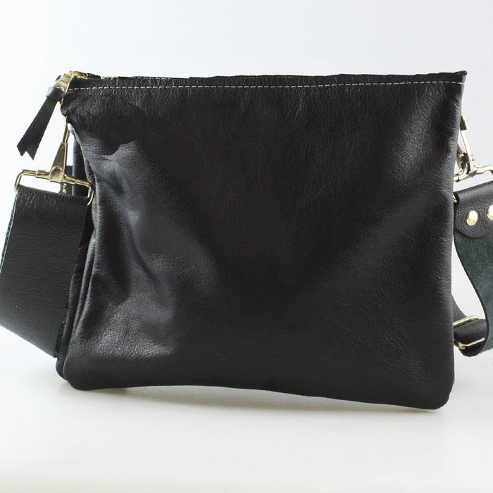 The Classic Taylor Crossbody: Vanilla / 9"x7.5" / Matching Leather Strap