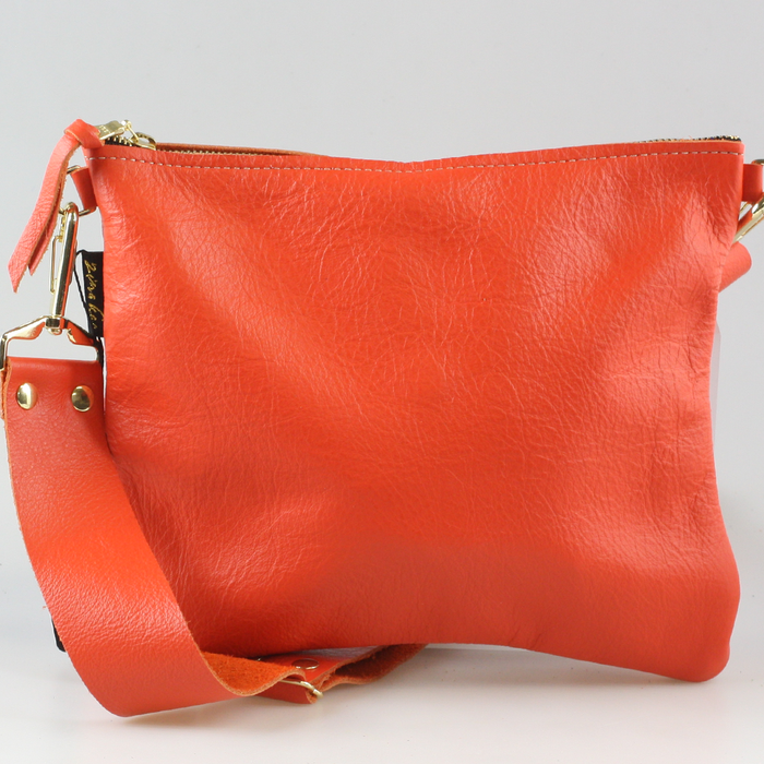 The Classic Taylor Crossbody: Vanilla / 9"x7.5" / Matching Leather Strap
