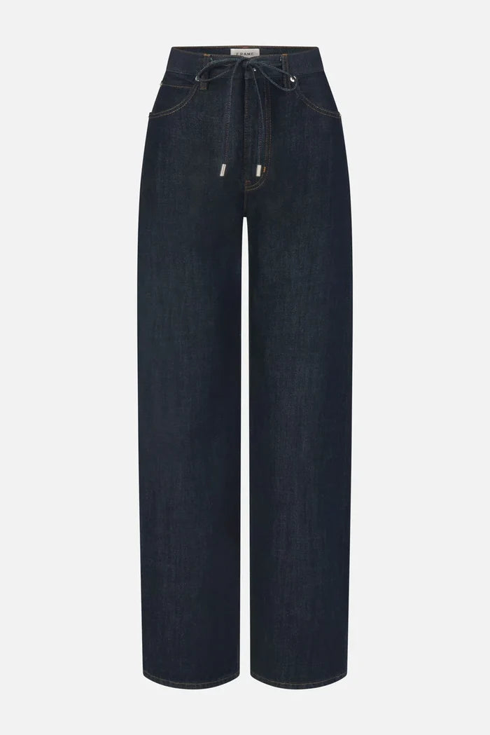 The Off Duty Drawstring Bow Jeans FRAME
