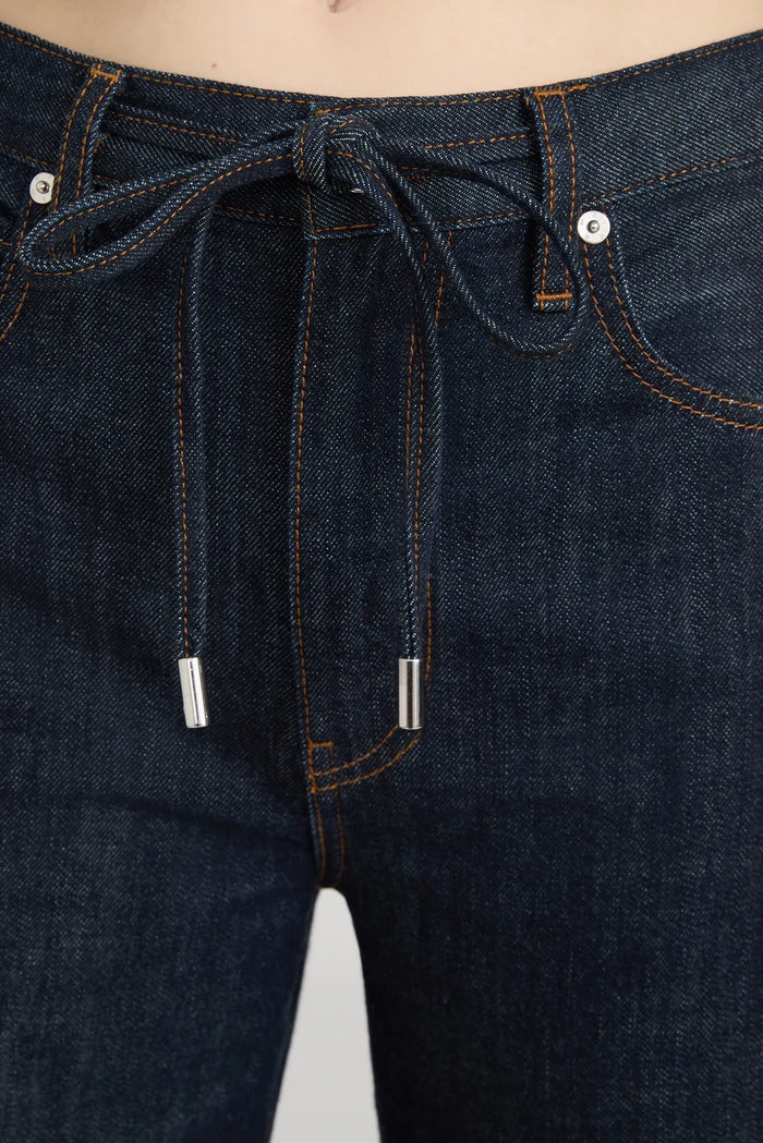 The Off Duty Drawstring Bow Jeans FRAME
