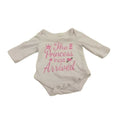 the princess has arrived long sleeve onesie