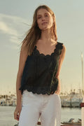 The Scalloped Eyelet Tank Tops The Great