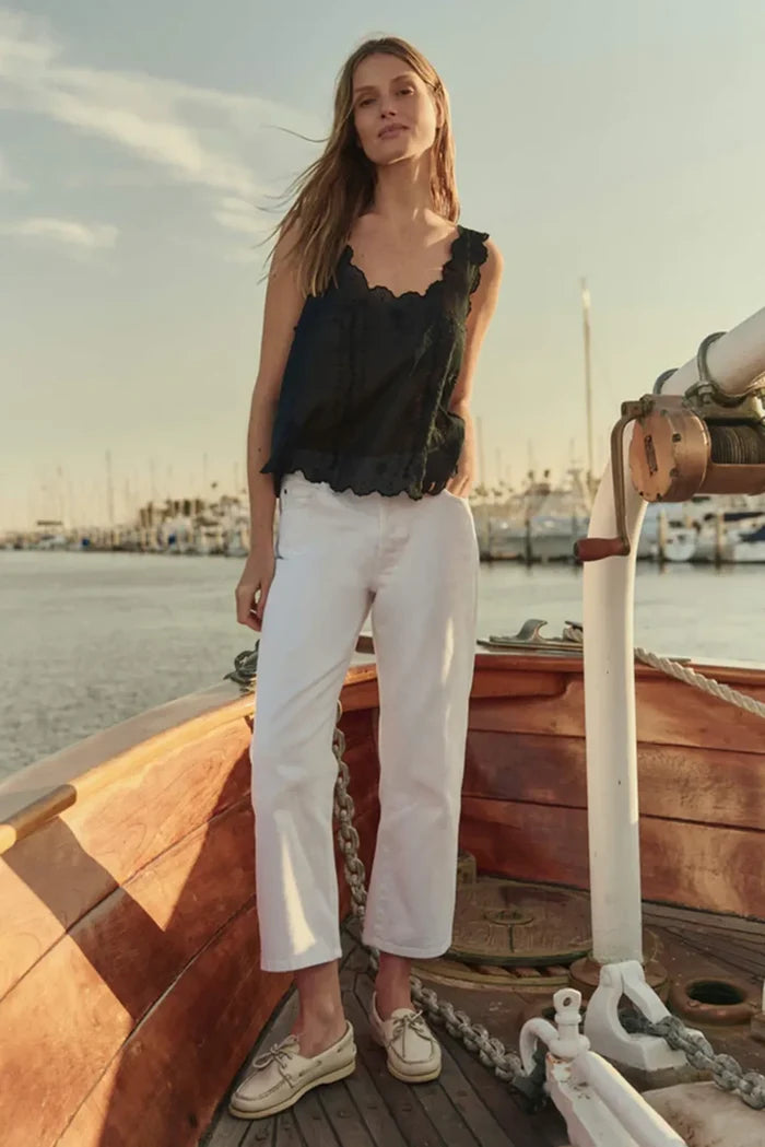 The Scalloped Eyelet Tank Tops The Great