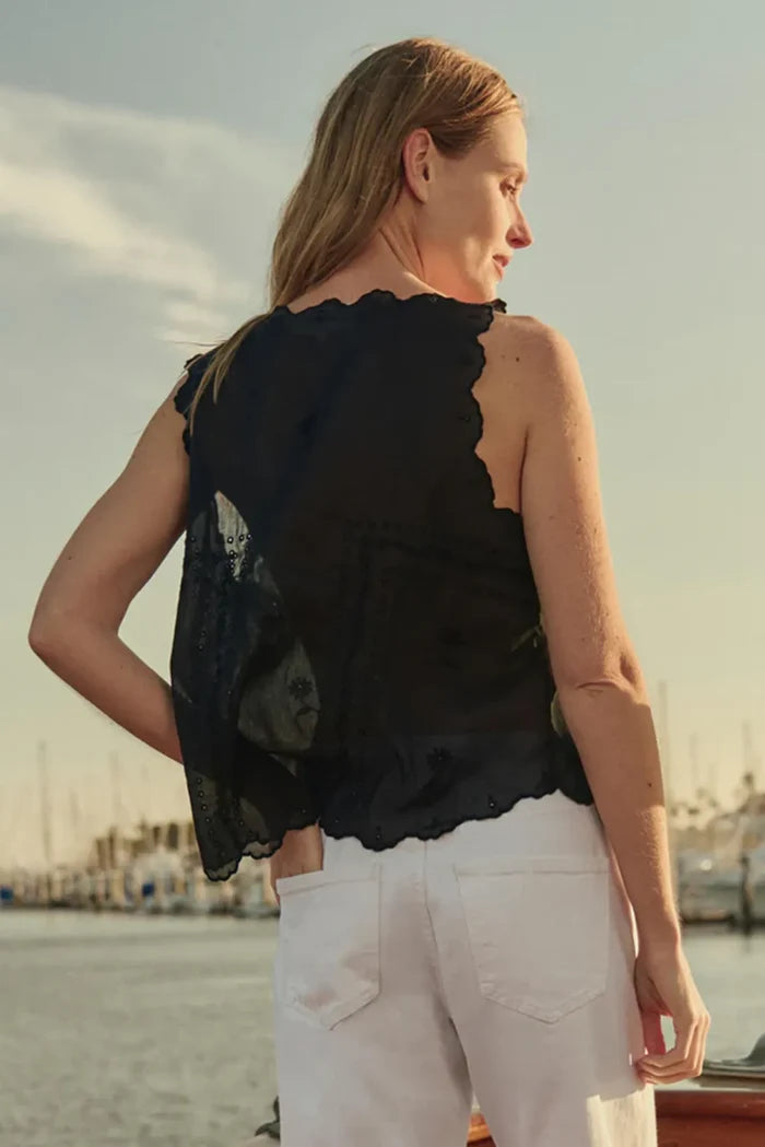 The Scalloped Eyelet Tank Tops The Great