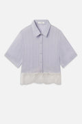 The Stripe Lace Shirt Shirts & Tops FRAME