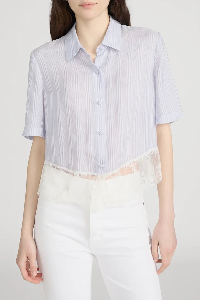 The Stripe Lace Shirt Shirts & Tops FRAME