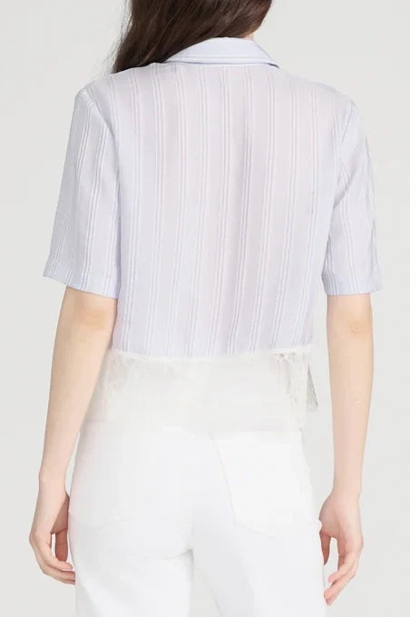 The Stripe Lace Shirt Shirts & Tops FRAME