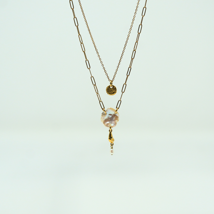 Tiered White Pearl Necklace