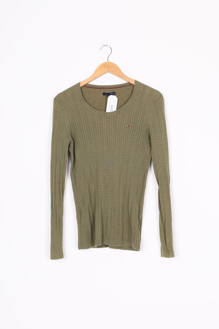 Tommy Hilfiger Womens Green Top Size M