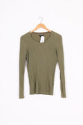 Tommy Hilfiger Womens Green Top Size M