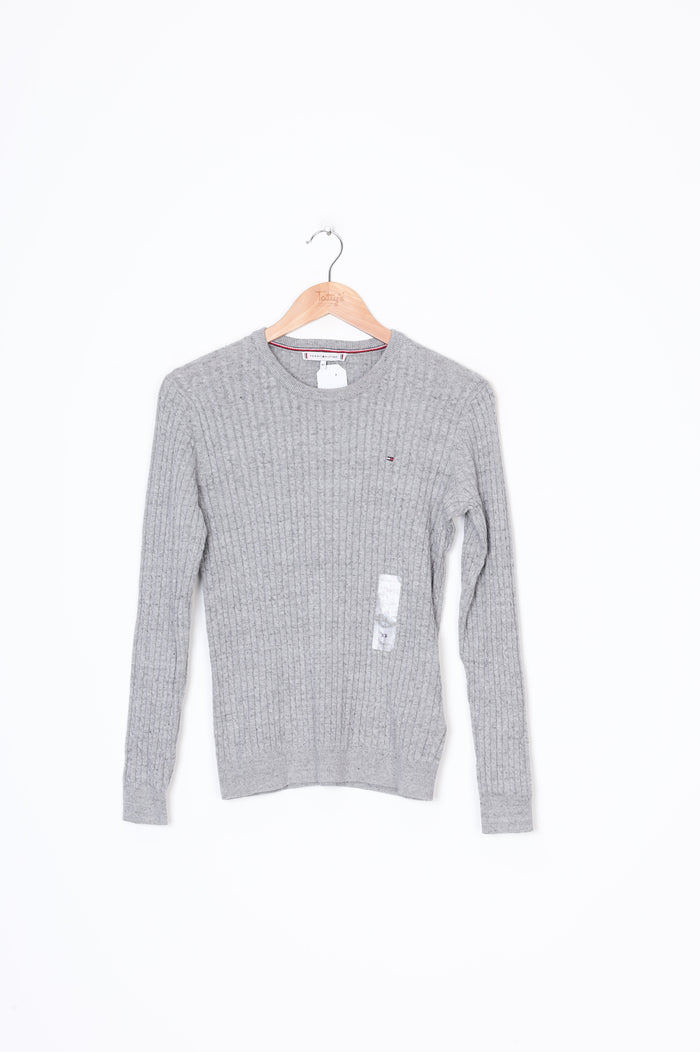 Tommy Hilfiger Womens Grey Top Size XXS