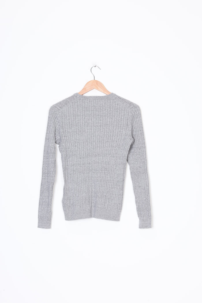 Tommy Hilfiger Womens Grey Top Size XXS