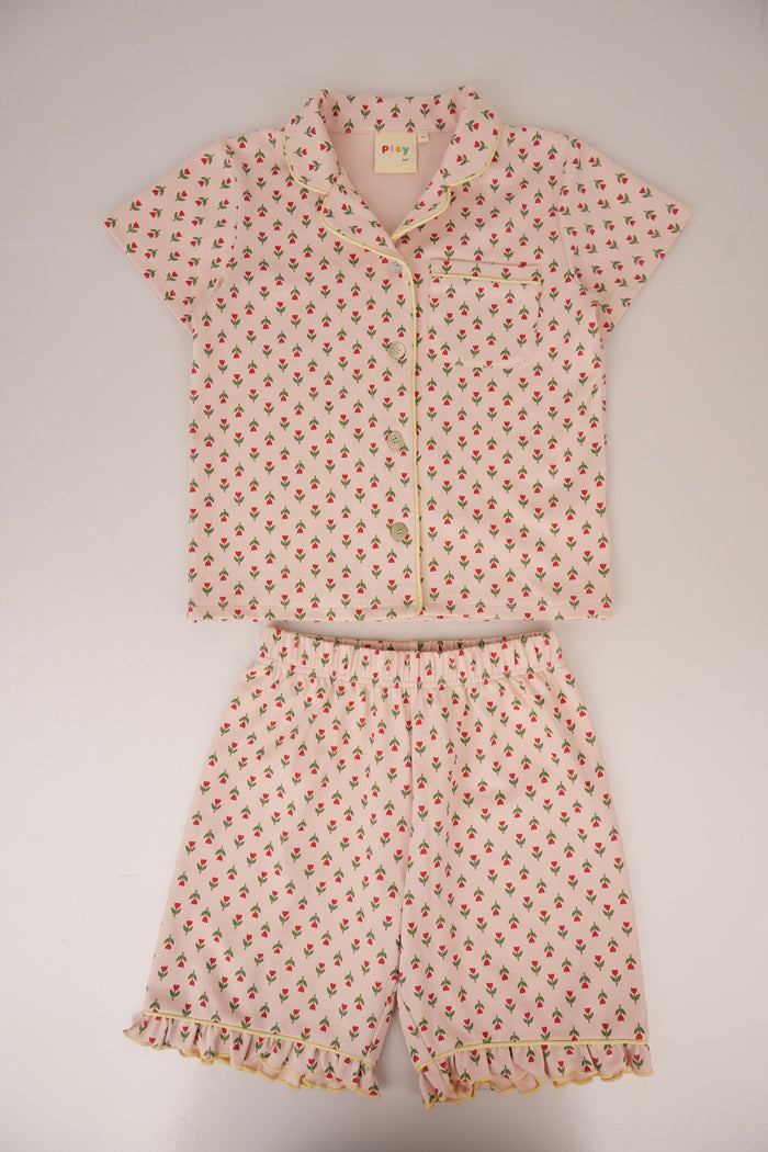 Tulip Garden Two Piece Short Sleeve Set
