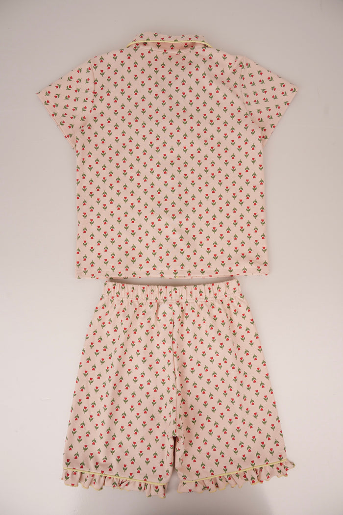 Tulip Garden Two Piece Short Sleeve Set