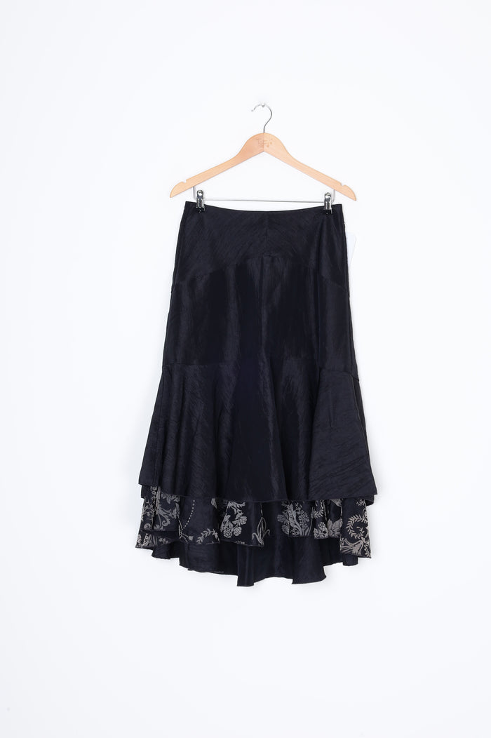 V Luxe Womens Black Skirt Size 10