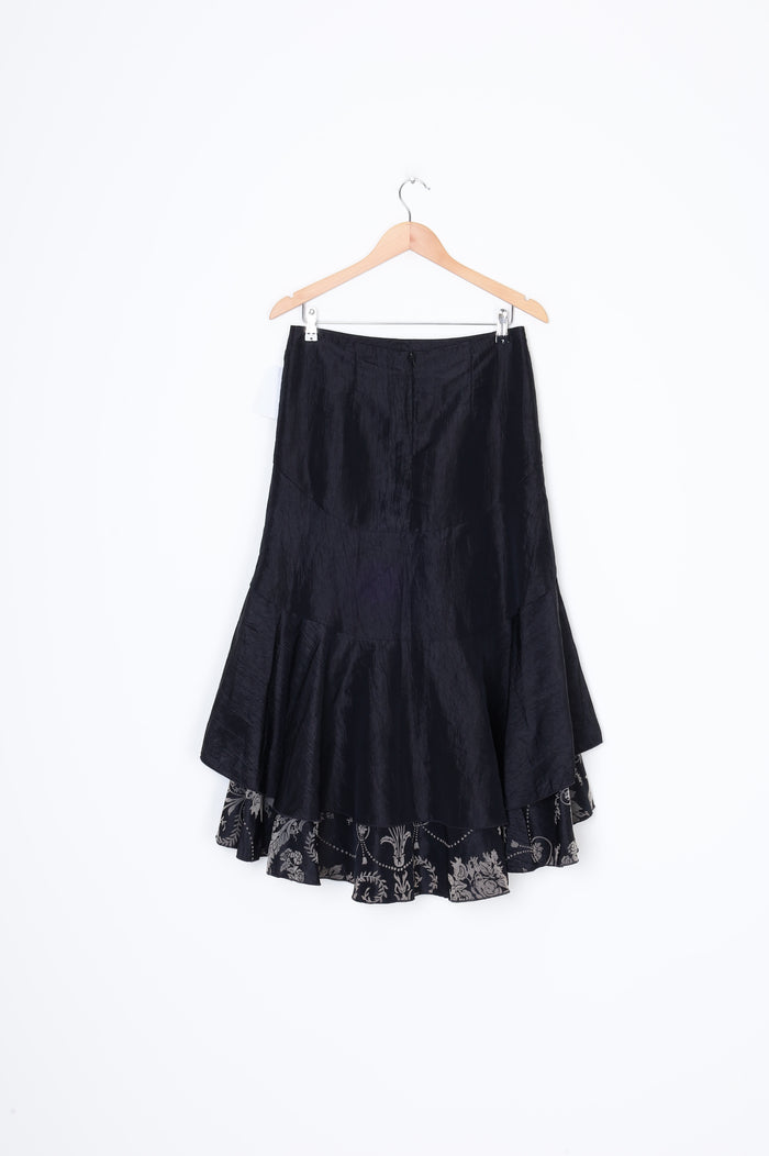 V Luxe Womens Black Skirt Size 10