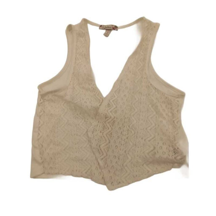 V Neck Crochet Top