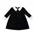 Velour Collar Dress