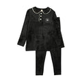 Velour Collar Emblem Pajamas