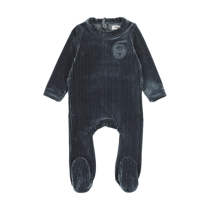 Velour Crown Footie