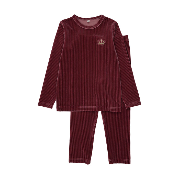 Velour Crown Pajamas