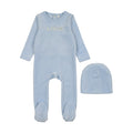Velour Love Footie Set