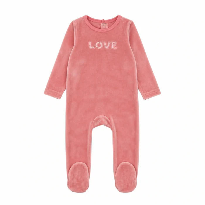 Velour Love Footie