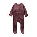 Velour Smocked Footie