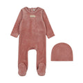 Velour Tab Footie Set