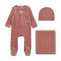 Velour Tab Layette Set