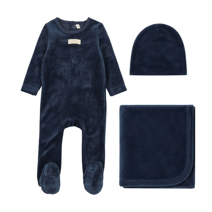 Velour Tab Layette Set