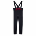 Velvet Bow Overalls - Girls