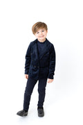 Velvet Plaid Blazer - Boys