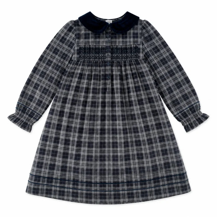 Velvet Plaid Dress