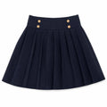 Velvet Plaid Knit Pleated Skirt