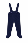 Velvet Plaid Suspender Leggings