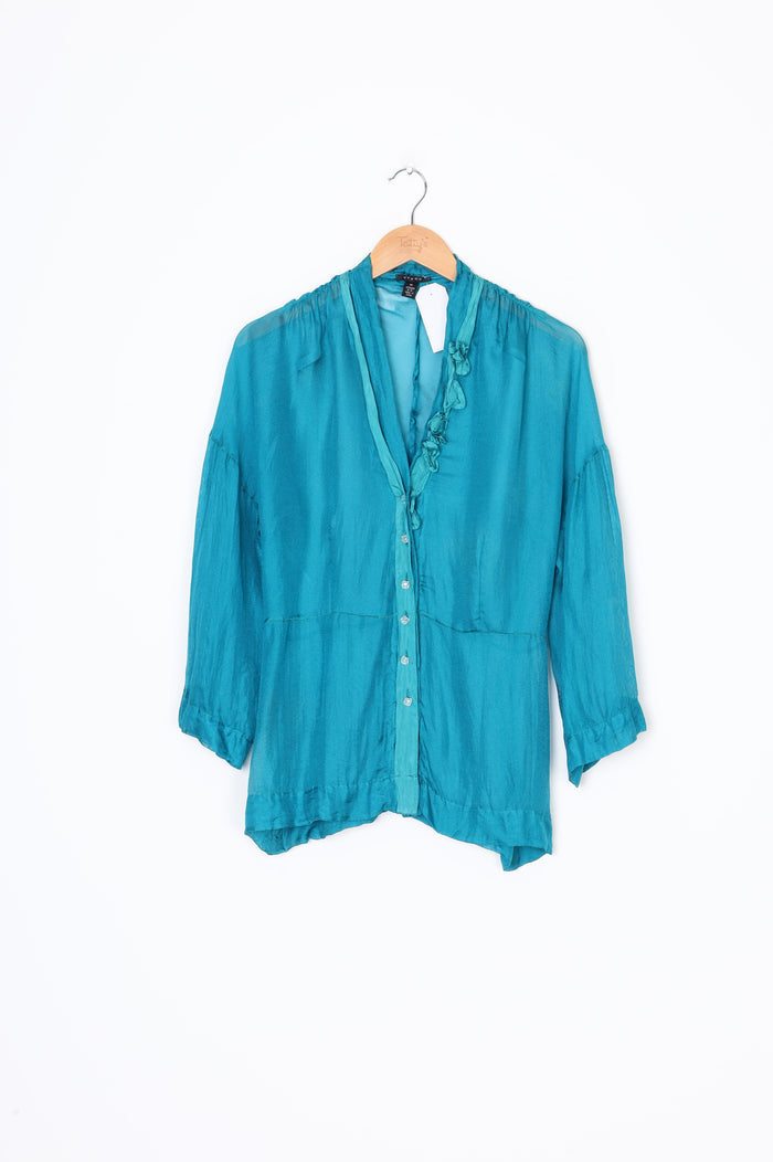 Verge Womens Blue Top Size M