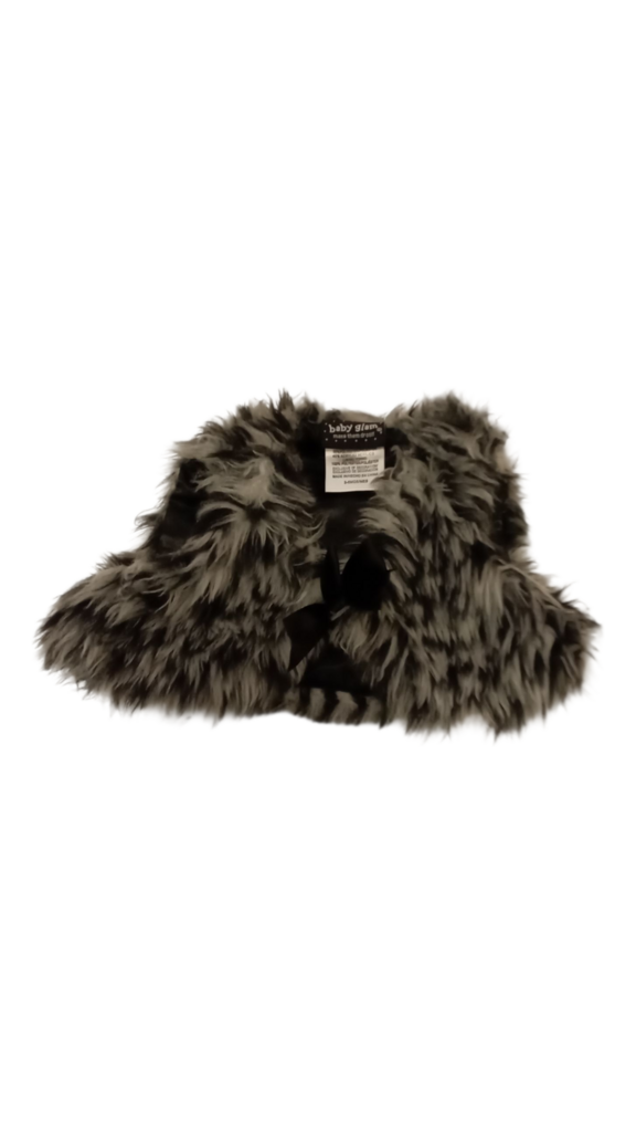 Vest: Black/Grey Fur