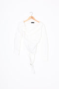 Via Pitti Womens White Top Size S